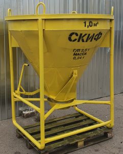 Бункер бадья для бетону Скіф 1 куб Б – 1 -  Skif.in.ua