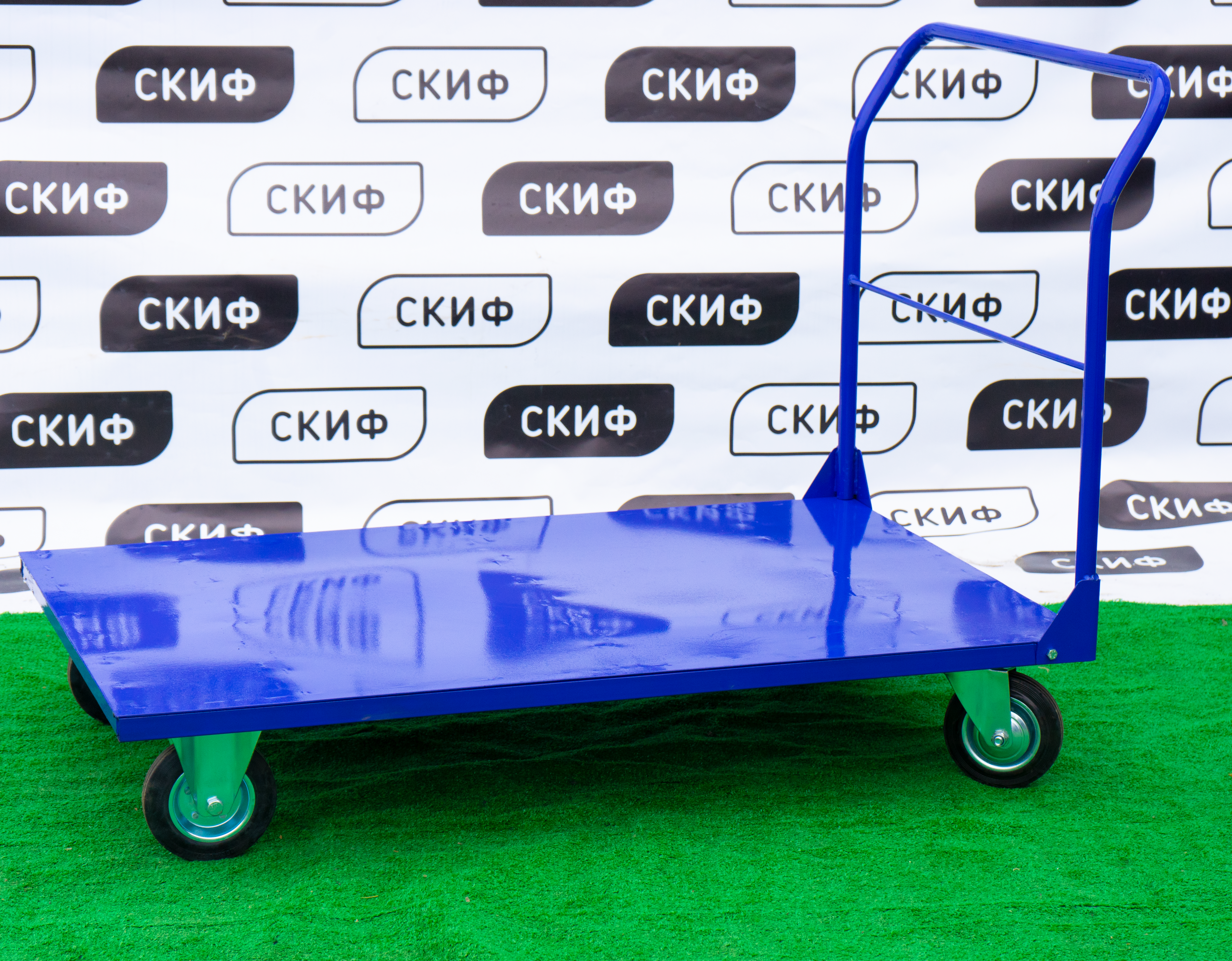 Платформенная складская тележка Скиф Standart 1000/700/160мм/300кг -  Skif.in.ua