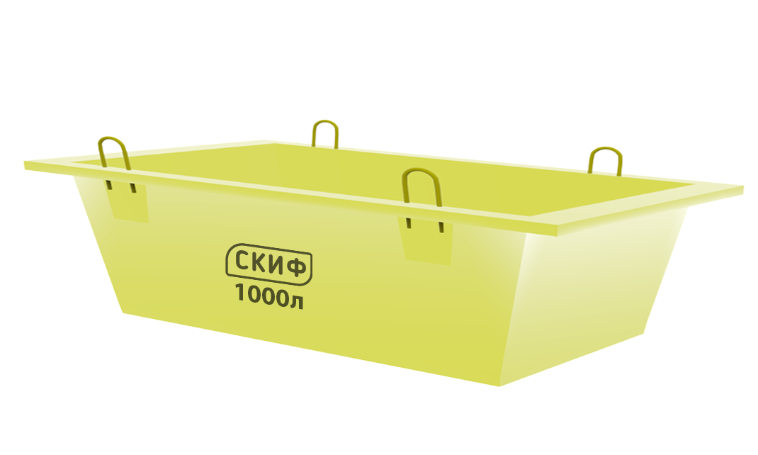 Ящик для бетону Скіф 1000 л -  Skif.in.ua