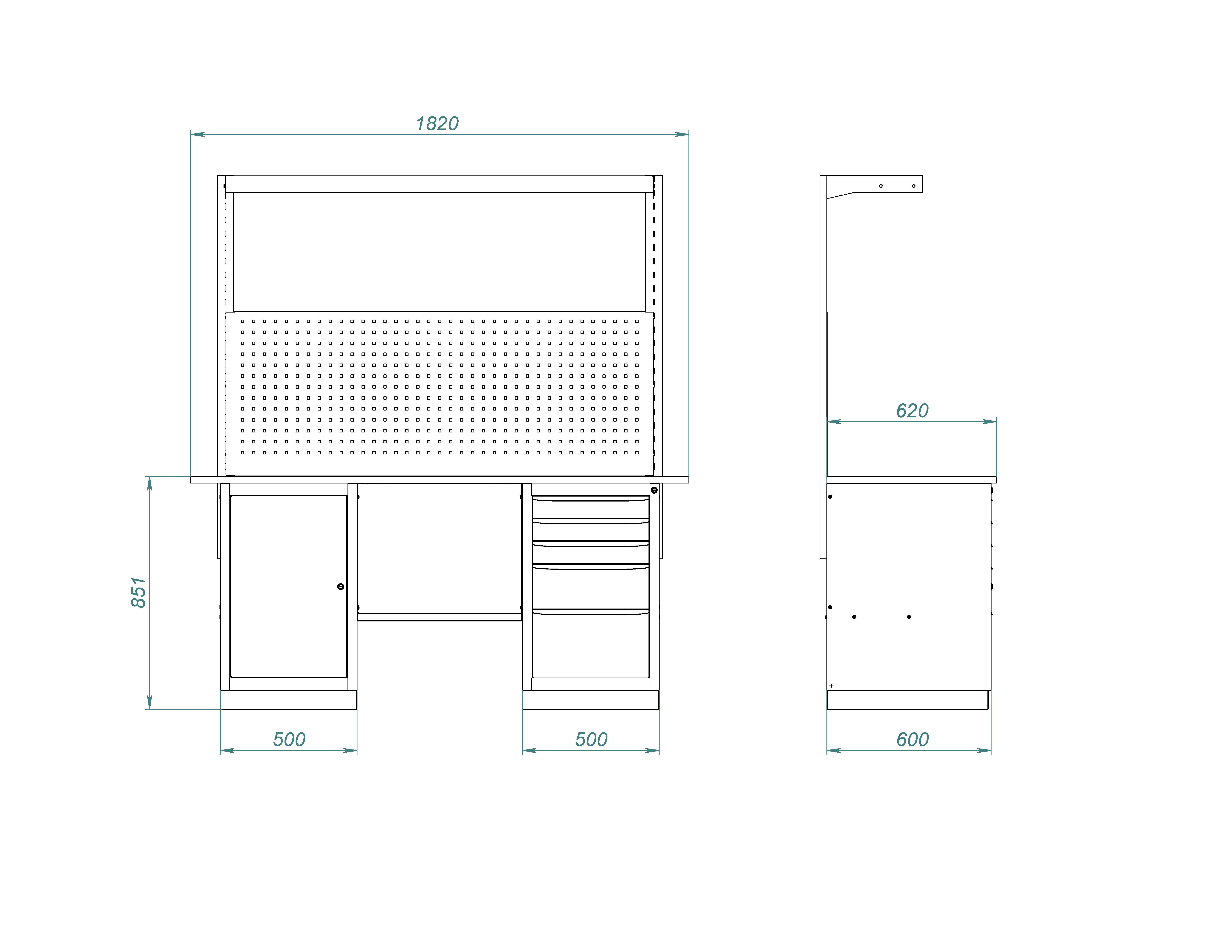 Верстак Скіф 1820-2 Standart -  Skif.in.ua
