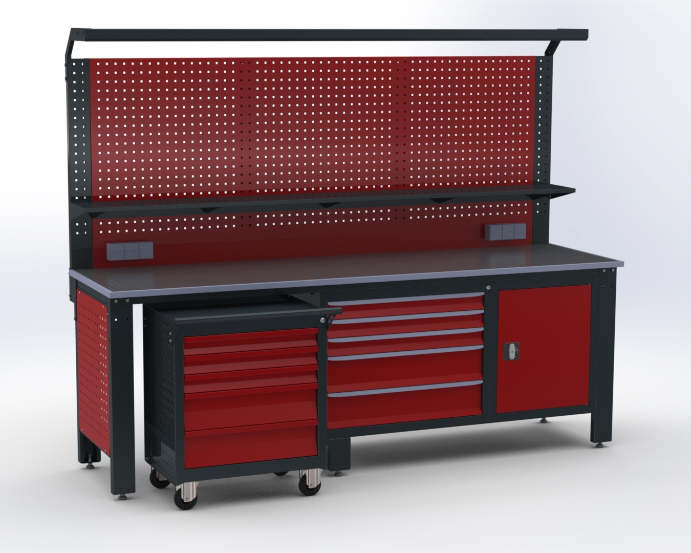 Купити Верстак Скіф 2505 PRO серія з візком у Києві, Харкові