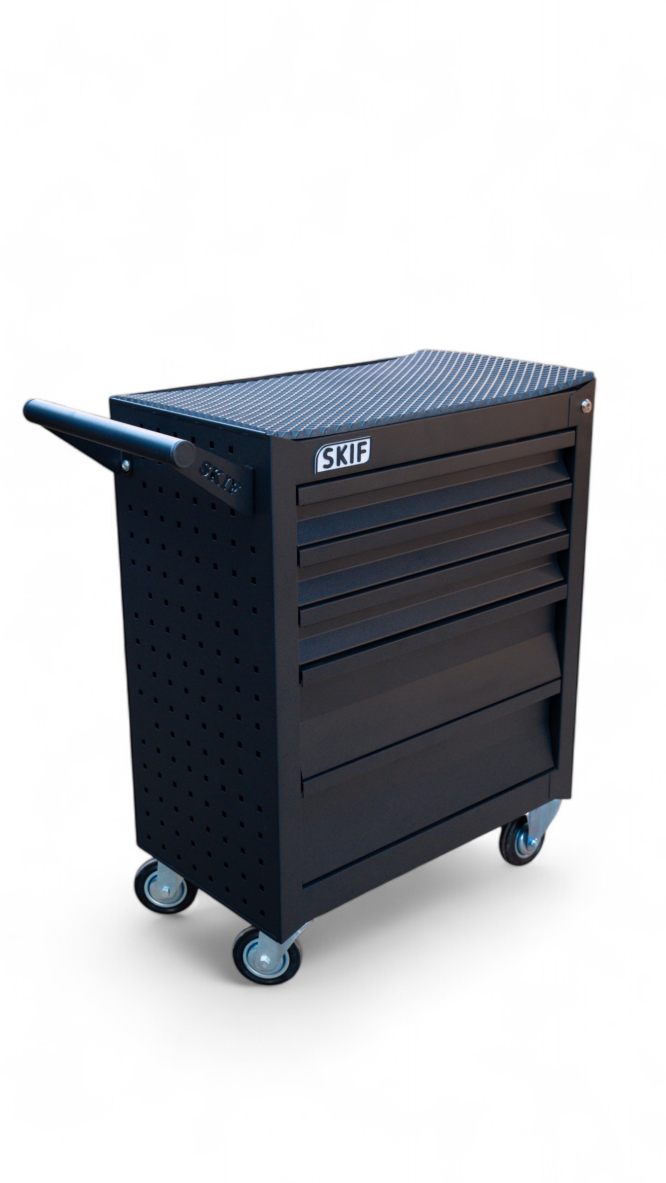 Візок інструментальний СКІФ 24″ Black 620мм 5 ящиків -  Skif.in.ua