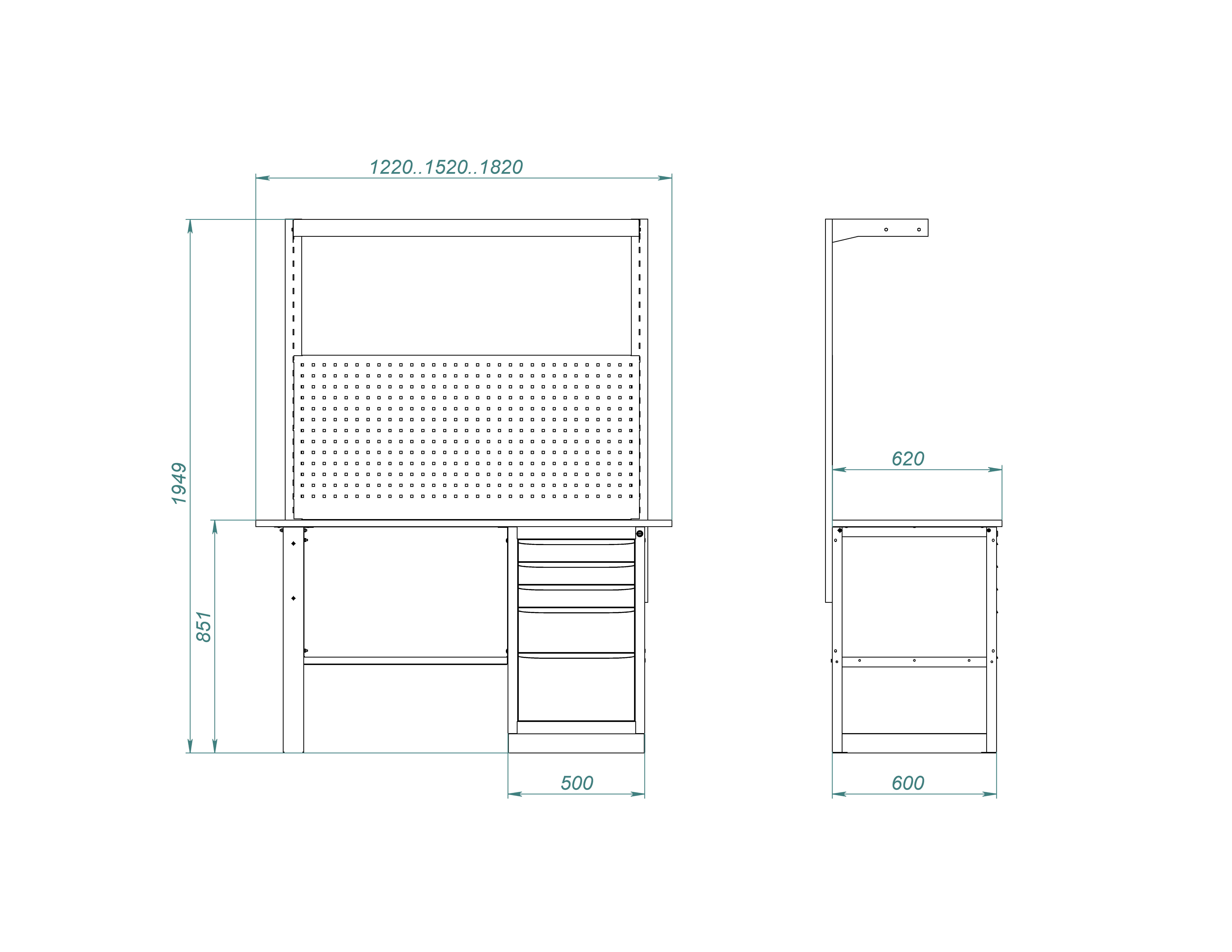 Верстак Скиф 1820-1 -  Skif.in.ua
